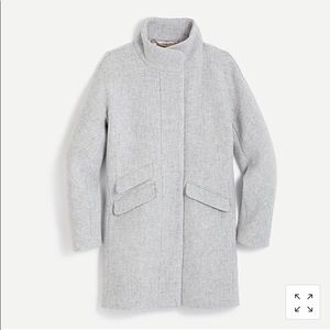 J Crew Cocoon Coat in Italian Stadium-cloth Wool